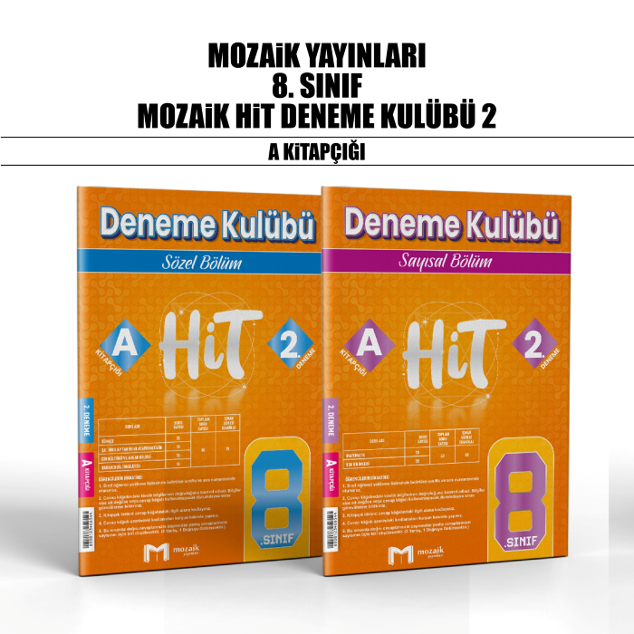 MOZAİK 08.SINIF HIT DENEME KULÜBÜ SY/SZ 2-A -25-26